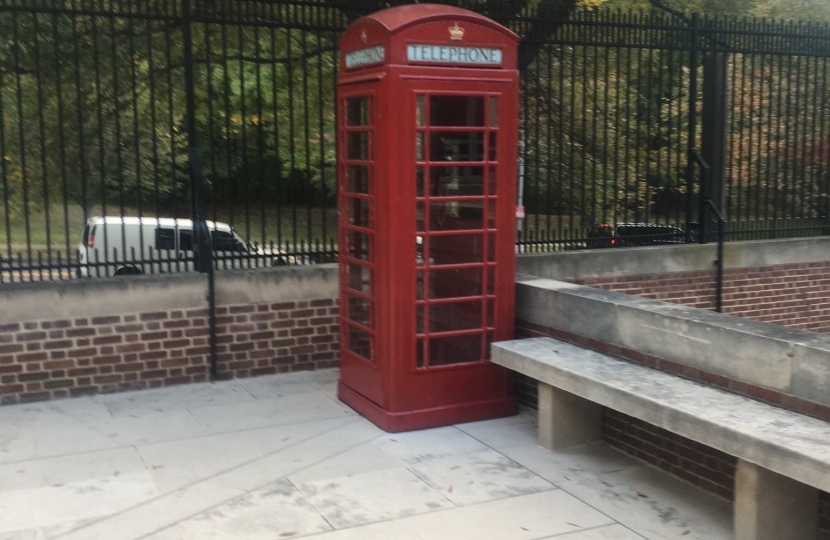 Embassy phone box