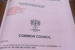 Summons for Common Council